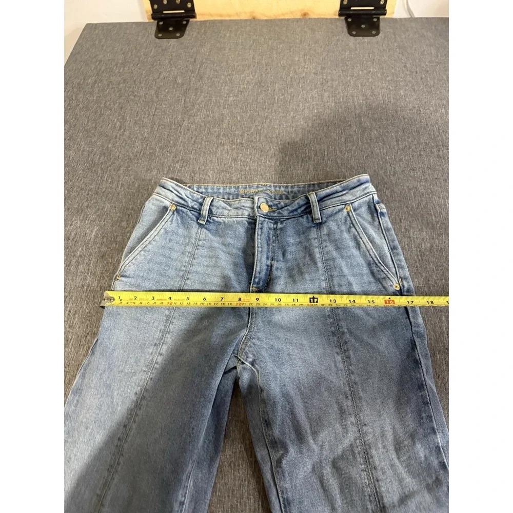 Michael Kors Women's Bootcut Light Wash Blue Denim Jeans Stretch Mid Rise Sz 6